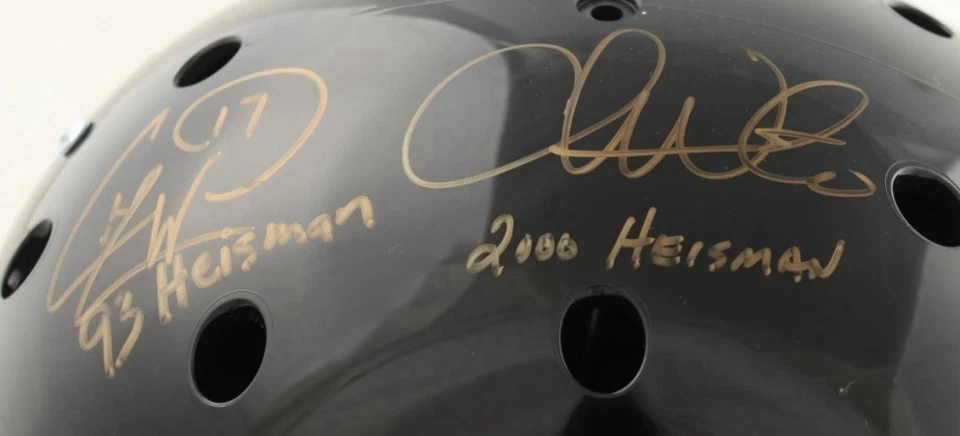 Charlie Ward, Chris Weinke y Jameis Winston Firmado FL Seminoles F/S Casco (JSA) Foto 3 de 4