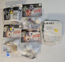 Lot of 5 Designer Collection Christmas Ornament Kits Sequins Beads