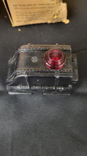 Lámpara Marcadora Ferroviaria Vintage Louis Marx Dead End Iluminada Parachoques No. 0605 | Zustand: Used
