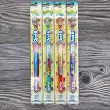 4 Oral B Sesame Street Ages 1-4 Baby Soft Indicator Toothbrush RANDOM CHARACTERS
