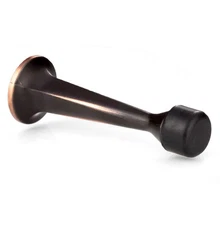 10 Pack of Door Stops Oil Rubbed Bronze - 3 1/4 Inch Heavy Duty Door Stop