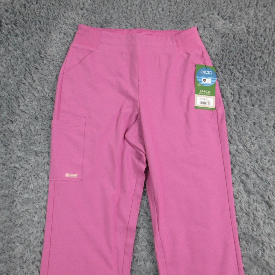 Grey's Anatomy Barco Scrub Pants Womens Medium Tall Mauve Stretch 30x31 NWT - Image 2 of 4