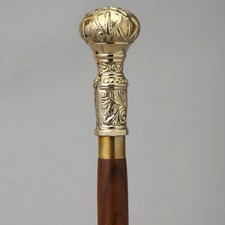 Vintage Knob Handle Walking Stick Cane for Grand Father  Mother Gift