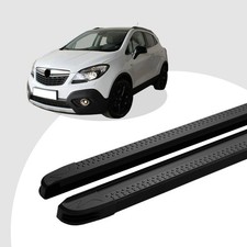 Trittbretter passend für Opel Mokka ab 06/2012-08/2016 (Model: MAJA, Farbe: Schw
