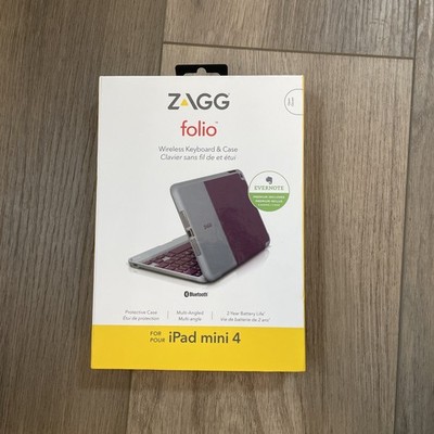 Zagg Folio Wireless Keyboard & Case for ipad Mini 4 NEW!! Free Shipping