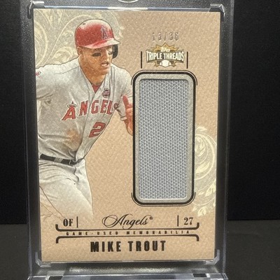 2014 Topps Triple Threads Game Used Mike Trout /36
