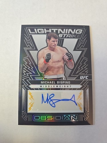 2023 UFC Panini Obsidian Auto Michael Bisping Gold 8/10 OL-MBS - Picture 1 of 2