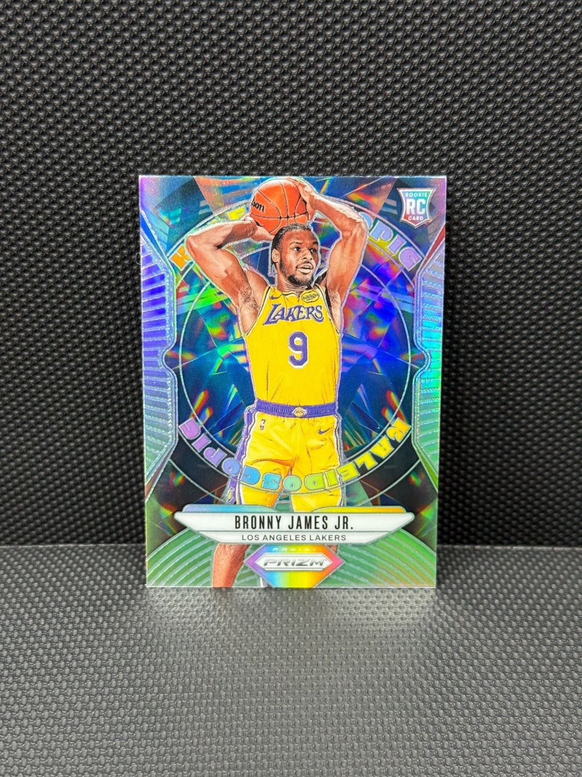 2024-25 Panini Prizm Bronny James Jr. Silver Prizm Kaleidoscopic RC #17 Lakers