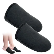 Neoprene Toe Covers 2 Pairs 3mm Reusable Toe Warmers Reusable Heated Toe Warm...