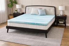 2 Inch Cool Gel Memory Foam Mattress Topper Twin, Pressure Relief Support