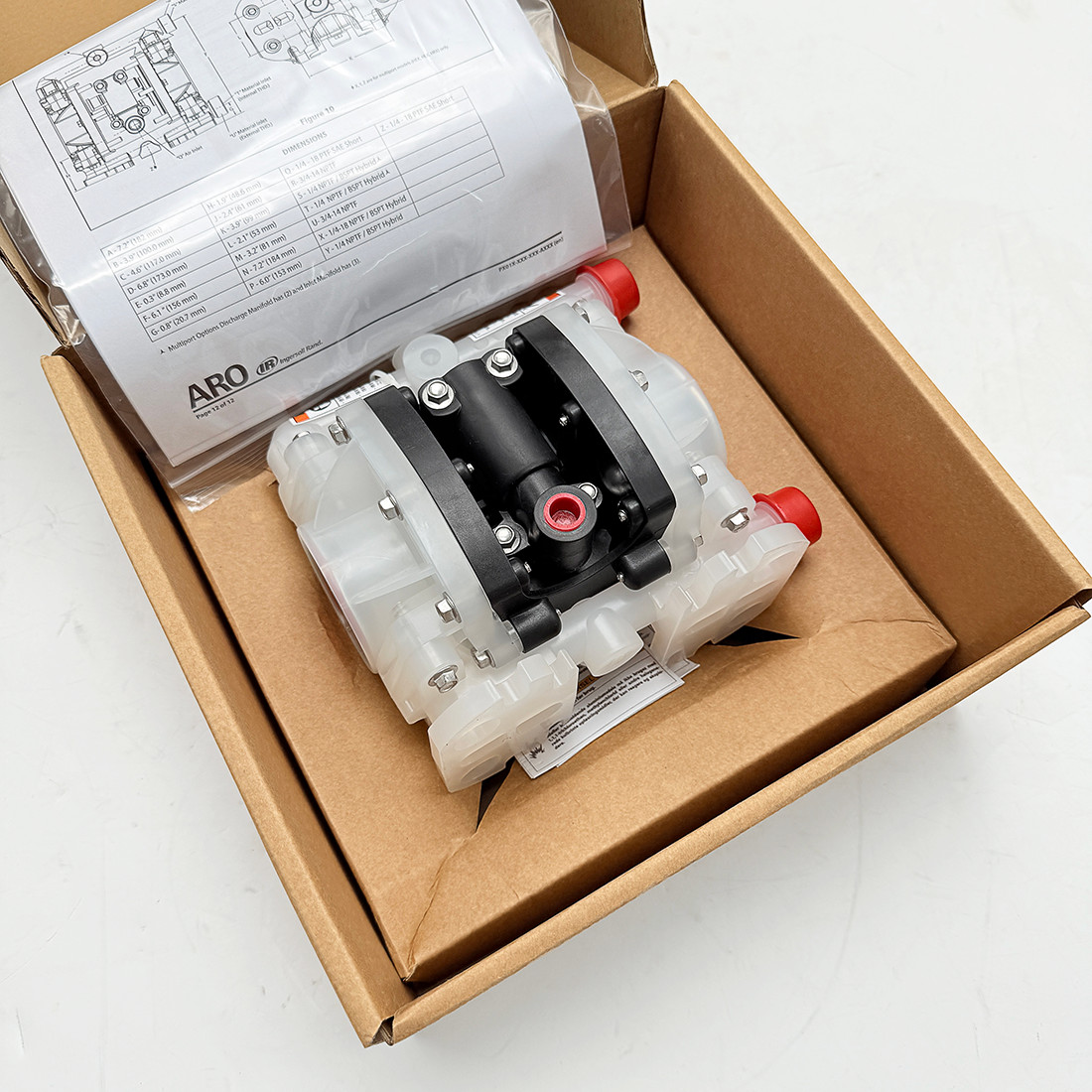 New Double Diaphragm Pump PD01P-HPS-PTT-A for Ingersoll Rand ARO Air Compressor