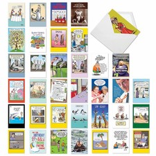 - Variety Pack of 36 Assorted Funny Birthday Greeting Cards Bulk Box Set w/En...