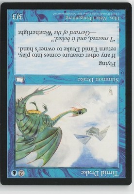 Timid Drake Weatherlight MTG MP