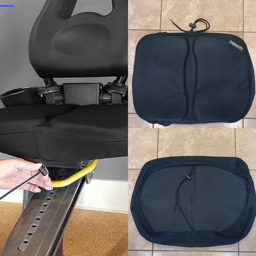 Domain Cycling Black Exercise Seat Cover 11.5  x 15.5 / Silicone Gel Padded