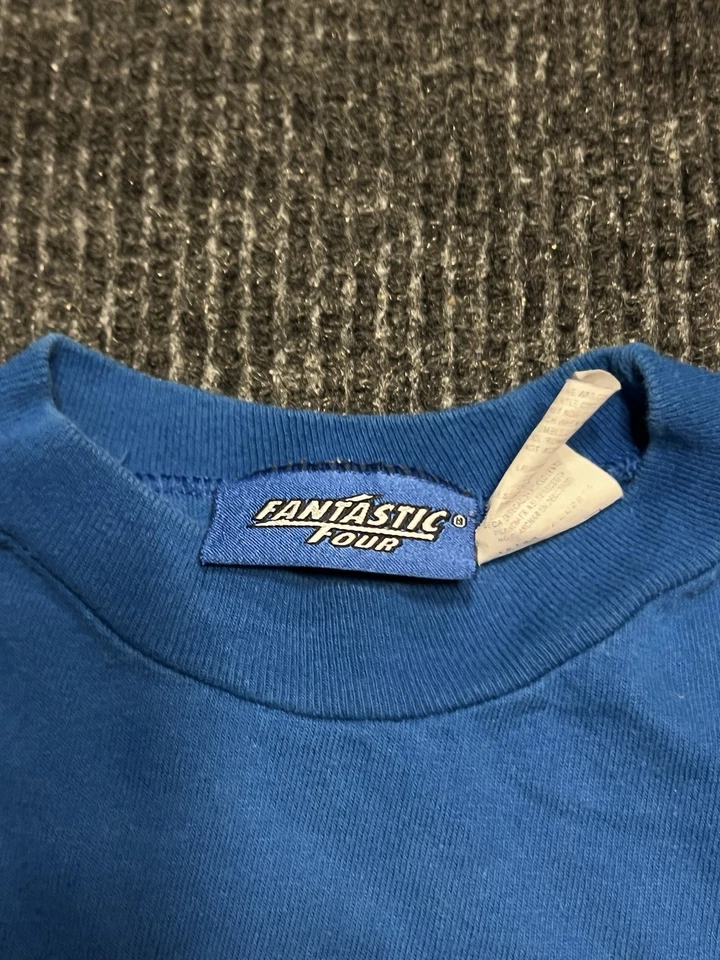 Vintage Marvel Fantastic Four Y2K Movie Release 2005 Kids Print Shirt Size 8 - Image 3 of 4