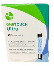 100 One Touch Ultra Test Strips Exp 11/30/26 33.97 Free Ship