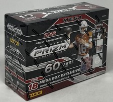 2025 Panini Prizm Draft Picks Collegiate Football Mega Box (Gold Ice or Flash )