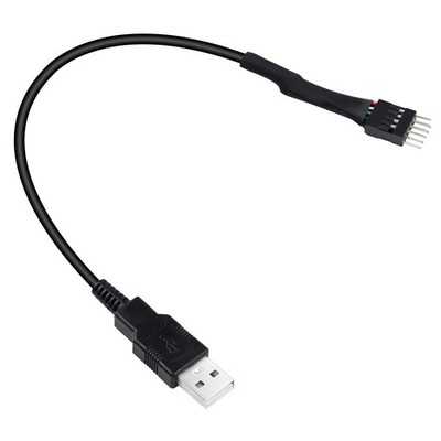 USB A to 9 Pin USB Header, 9 Pin Motherboard IDC Dupont to USB 2.0 A Cable Co...