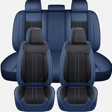 For Toyota Car Seat Cover Full Set 5-seats Leather Front Rear Protector Cushion