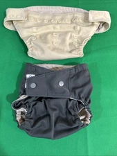 Lot of 2 - GroVia Swim Diapers Cover Reusable baby boys newborn+ adjustable