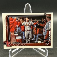 2025 Topps Series 1 Celebration Dugout Peeks Nolan Arenado SSP DP-11
