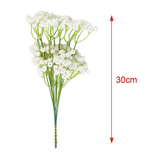 16x Artificial Gypsophila Flowers Fake Baby's Breath Silk Bouquet Wedding Decor - Picture 10 of 14