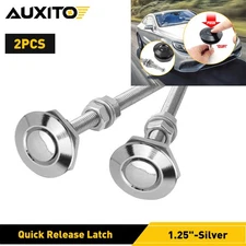 2pcs Push Quick Release Button Hood Bonnet Pins Lock Clip Auto Car Bumper Latch