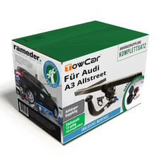 TowCar Anhängerkupplung abnehmbar & 13poliger E-Satz für Audi A3 Allstreet 24-