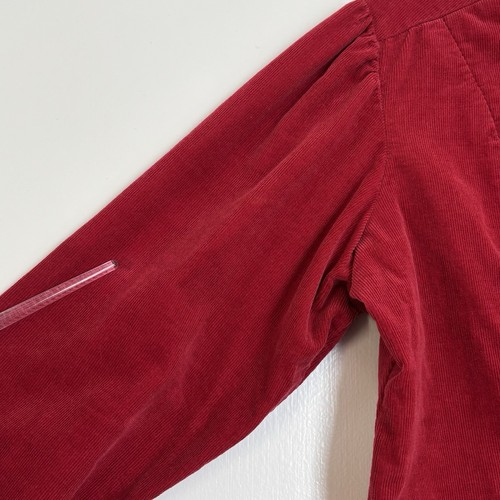 American Girl Blazer Jacket Rusty Red Corduroy Long Sleeve Girl Size 8 - Picture 5 of 10