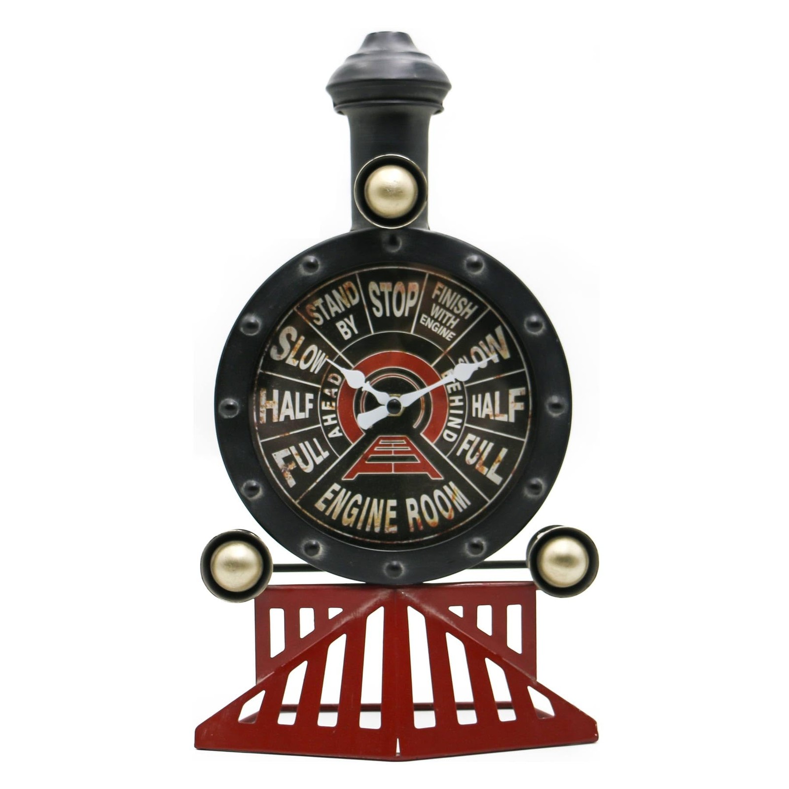 Vintage Train Wall Decor,Steampunk Clock,Train Gifts for Men,Man Cave Clock,W