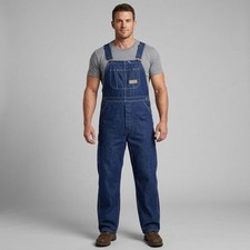 Vintage Big Mac Workwear Denim Bib Overalls Mens 45 Coveralls Jeans