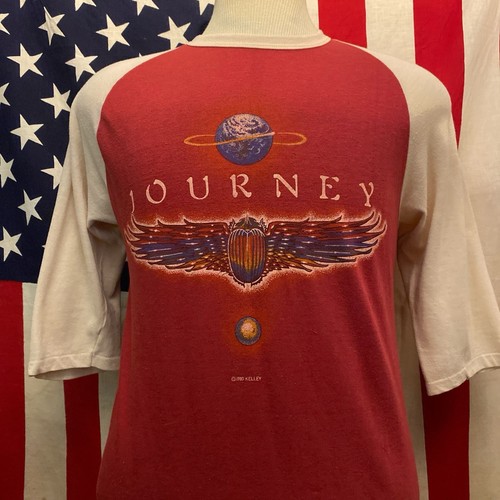 Vintage 80’s Journey 1980 Kelly Mouse Concert Tour Reglan T Shirt sz L - Picture 5 of 7
