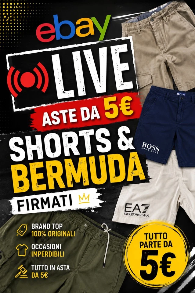 👕 Shorts e Bermuda Firmati LIVE | Grandi Affari da 5€ in Asta