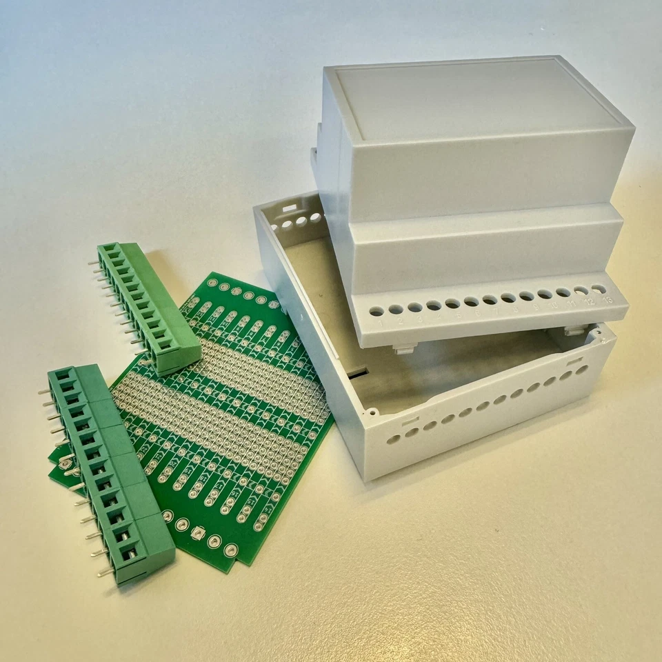 Hutschienengehäuse IOT 4C Platine Prototyp Bausatz DIN rail ESP Hutschiene - Bild 2 von 4