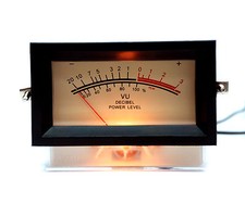 10pc SD-740 -B Panel VU Meter  Frame If 500uA 650  12V Amber lamp SD FlashStar