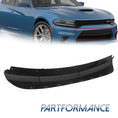 Front Bumper Face Bar Molding Trim Step Pad Applique For 2015-2022 Dodge Charger