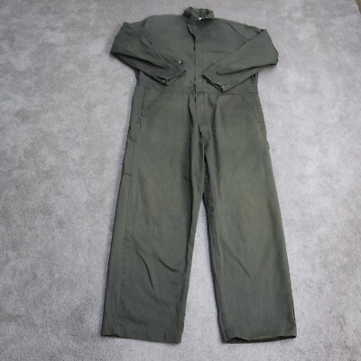 Dickies Mens 46 Long Green Workwear Coveralls Jumpsuit VG Condition #18E.54