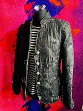 Vintage Gelco Quilted Embroidered Blazer Style Jacket With Dragon Buttons