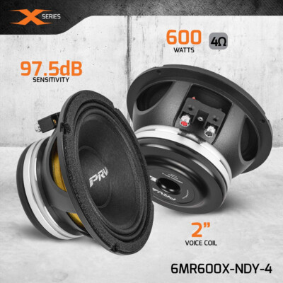 1x PRV Audio 6MR600X-NDY-4 6.5