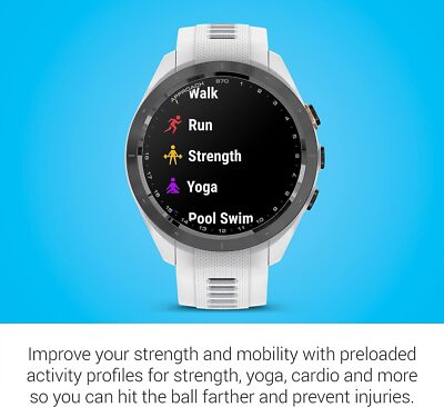Garmin Approach S70 Golf GPS Smartwatch with AMOLED Display & 43K Garmin Approach S70 Golf GPS Smartwatch with AMOLED Display & 43K