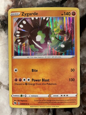 Pokemon Champion's Path Holo Rare Zygarde 028/073 Card! NEW! Pack Fresh! | eBay Pokemon Champion's Path Holo Rare Zygarde 028/073 Card! NEW! Pack Fresh! | eBay