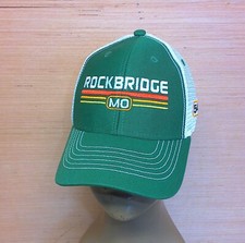 Rockbridge MO 54 Green  White Mesh Snap Back Trucker Hat Cap Youth Adjustable