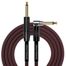 Cable IWB-202BFGL-10/BR 10-Feet Premium Plus Instrument Cable, Black/Red Wove...