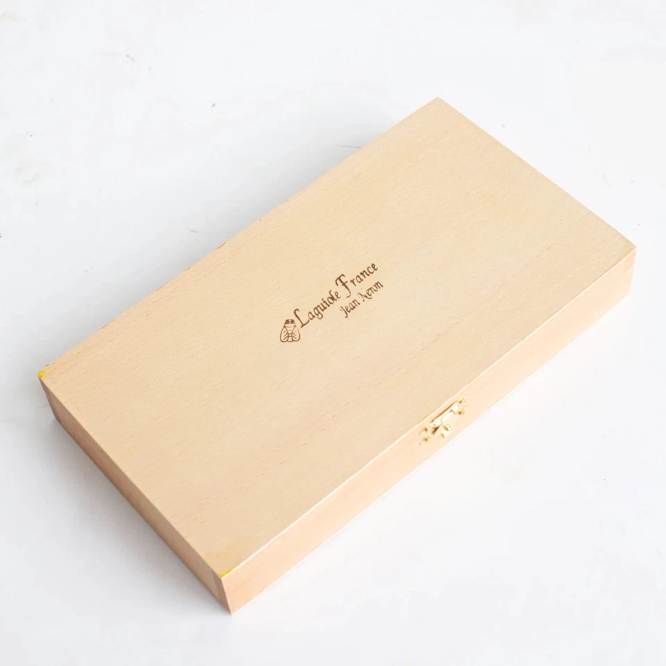 Jean Neron Laguiole 6 piece Steak Table Knife Set + wood gift box - Light Horn - Image 3 of 4