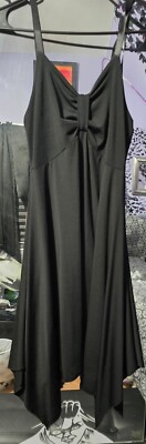 Goth Witch Punk Grunge Steampunk Stretchy Asymmetrical Sleeveless Dress Sz Large