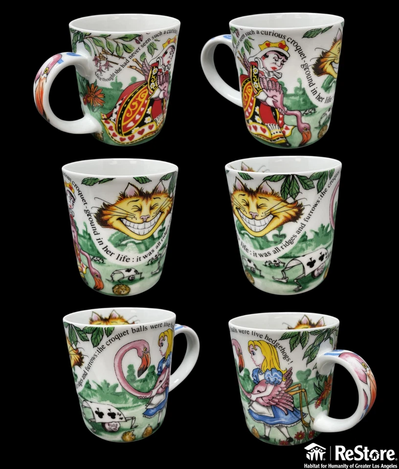 Juego de 4 Alicia en el País de las Maravillas 12oz. Tazas de Paul Cardew Foto 2 de 4