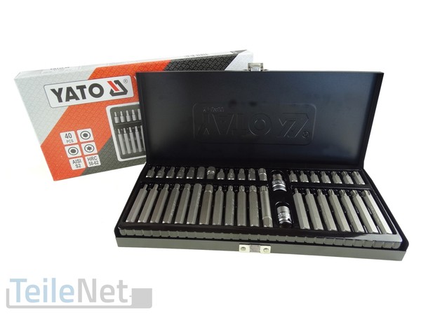 Bitsatz 40-Teilig Sechskant Vielzahn Torx Bitset Schraubendreher Ratsche Bit-image