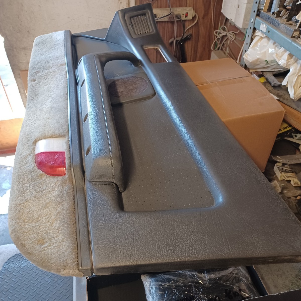 88 Mazda RX7 FC OEM RH Right door panel cover STOCK factory gray