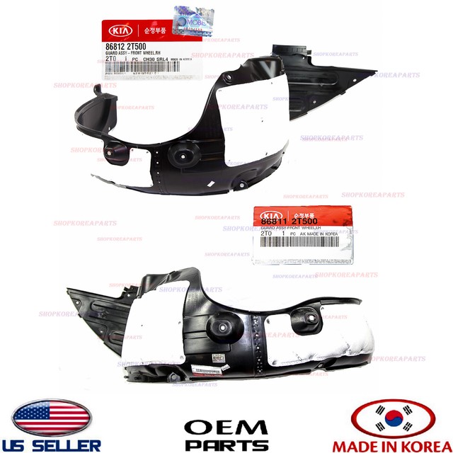FENDER LINER FRONT RIGHT + LEFT SET! 2PCS! oem 【GENUINE】 KIA OPTIMA