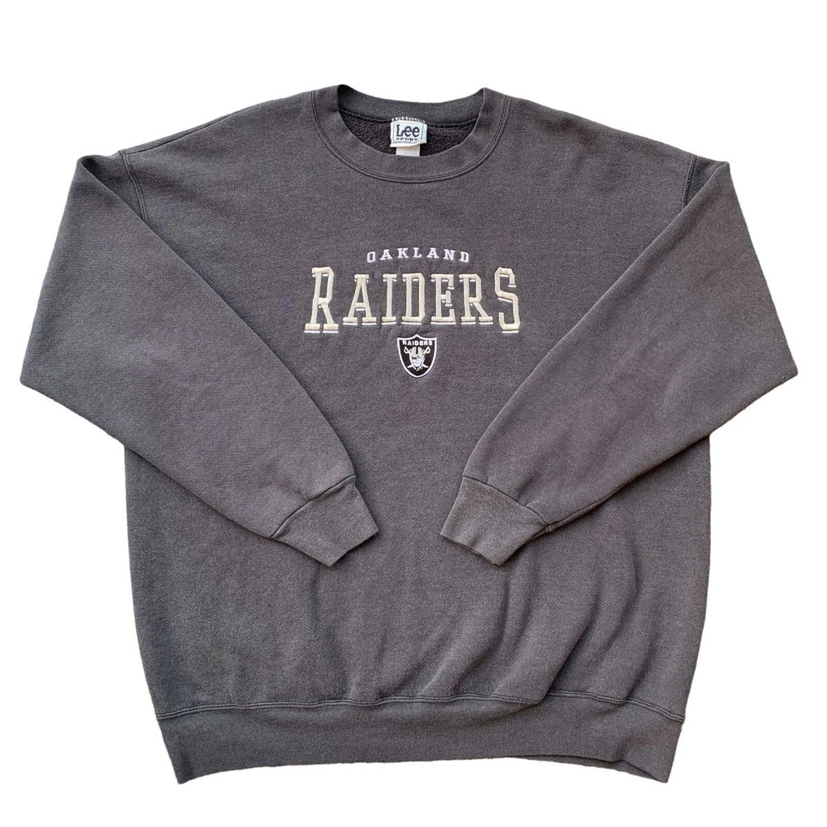 Oakland raiders men's crewneck sweatshirt cheap